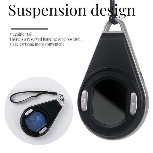 Digital Display Frequency Magnifying Glass 60/80/100X with Three Multiples Switching Portable Microscope Peaceful Pleasures Health and Wellness 60x 80x 100x