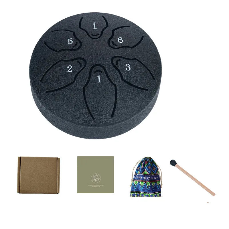 Steel Tongue Drum Portable Rain Hand Pan Percussion Musical