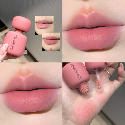 HERORANGE Matte Velvet Liquid Lipstick | 6-Color Lip Gloss Liquid Matte Lipstick Peaceful Pleasures Health and Wellness 01