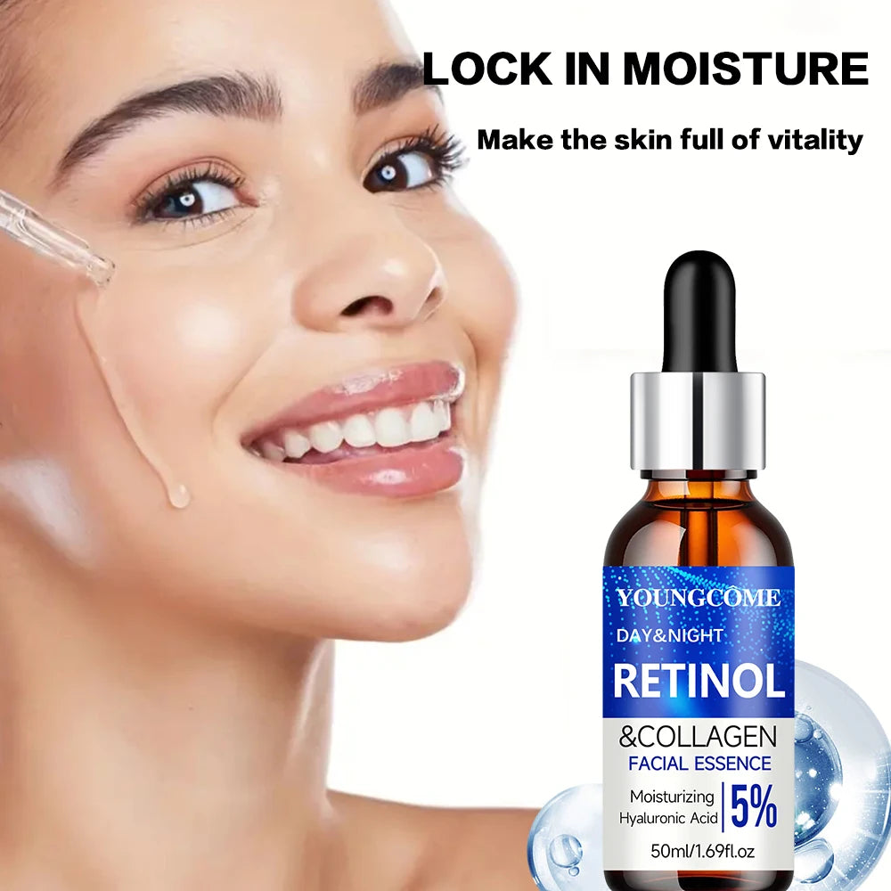 Collagen essence,containing collagen,retinol,hyaluronic acid and other active ingredients,help skin retain moisture andnutrients Peaceful Pleasures Health and Wellness