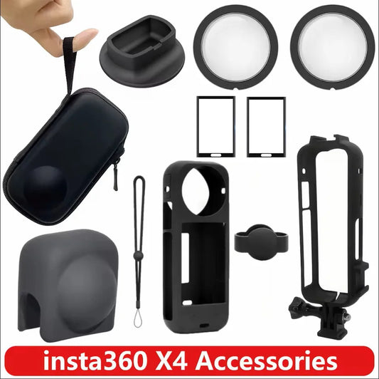 Insta360 X4 Accessories Kit – Lens Guards, Protector & Case Camera Accessories Kit Oasis Select Full kit