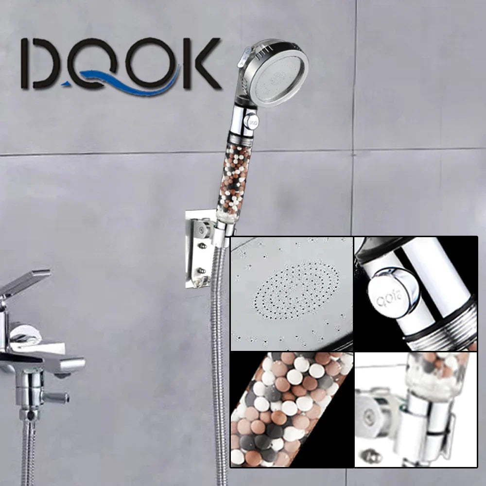 360° Rotating High-Pressure Water-Saving Rain Shower Head