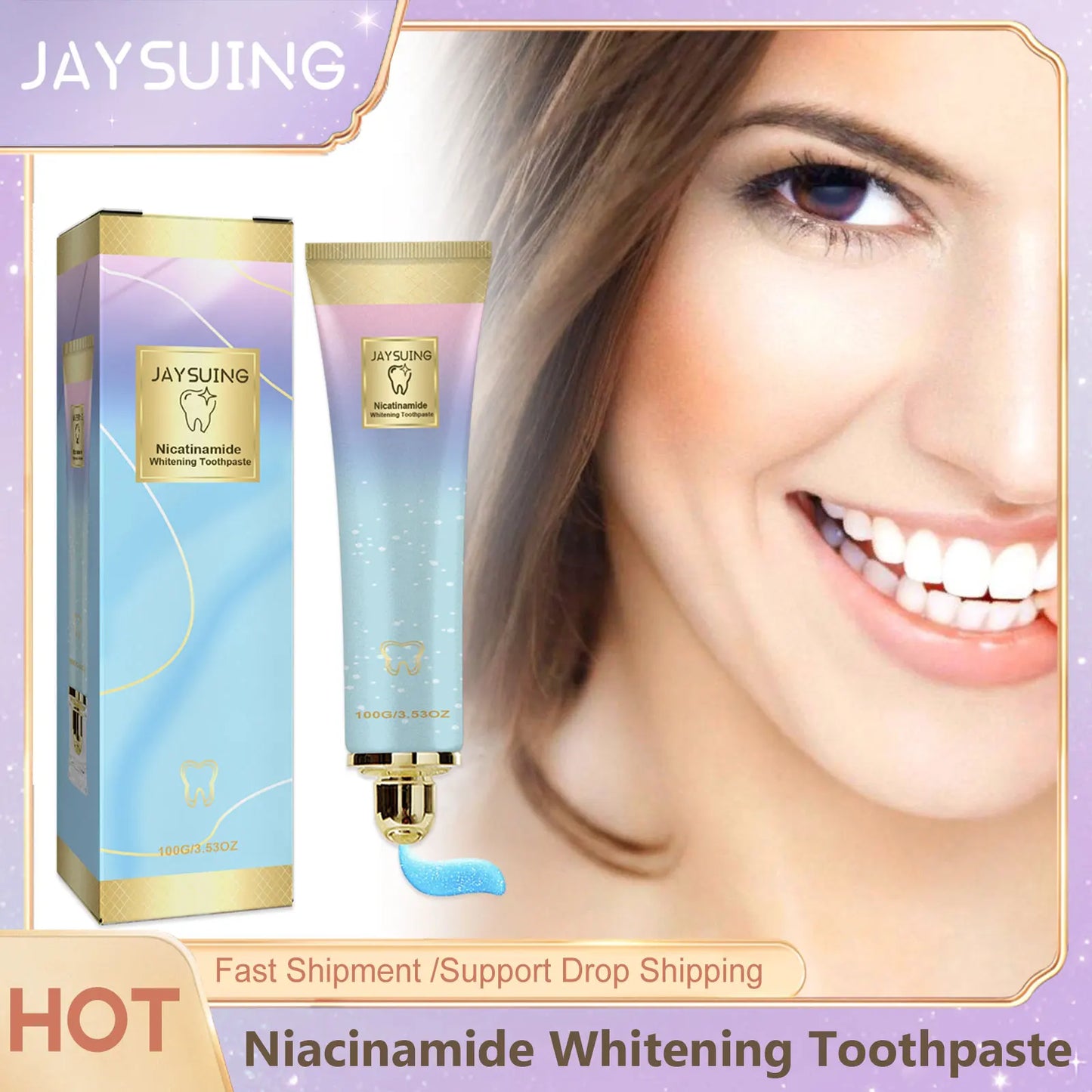 Niacinamide Whitening Toothpaste | Stain Removal & Fresh Breath