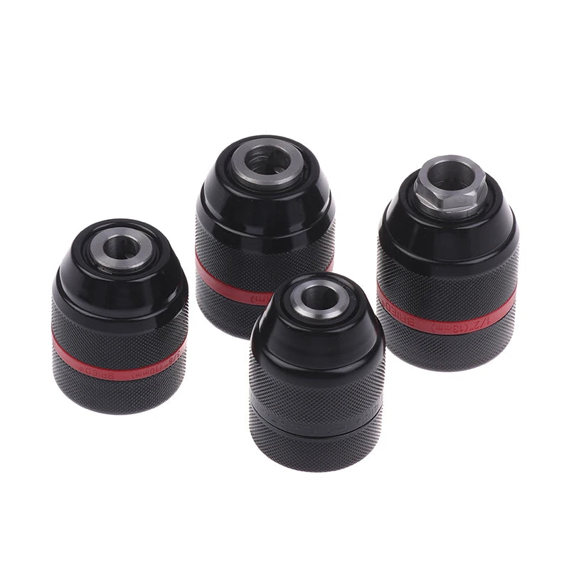 1pc Keyless Metal Ratchet Drill Chuck Self-Locking Chuck 10mm 13mm Quick Change Conversion For Drill Bit Taps Socket Screwdriver Peaceful Pleasures Health and Wellness