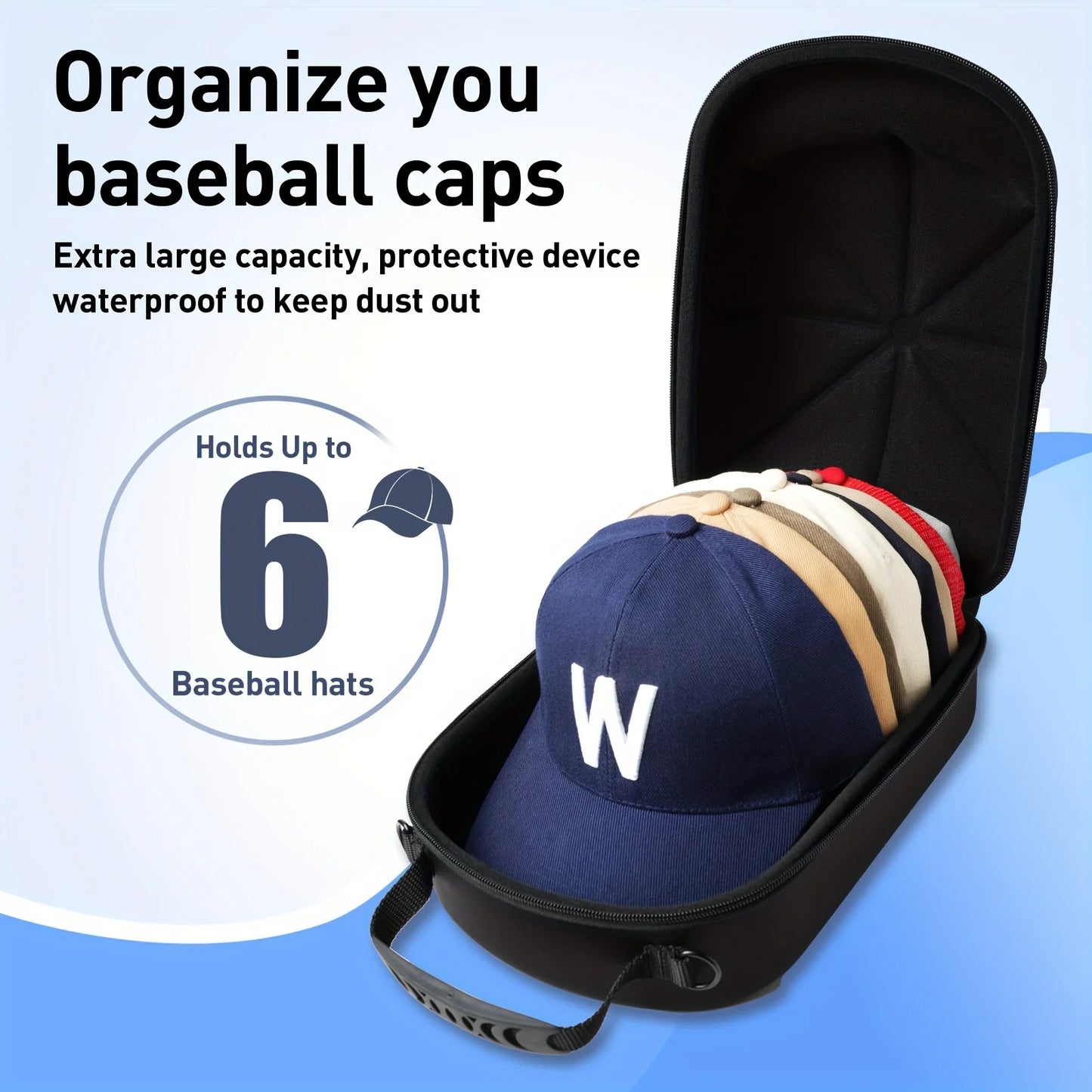 EVA Baseball Cap Travel Bag | Hat Carrier Storage Case