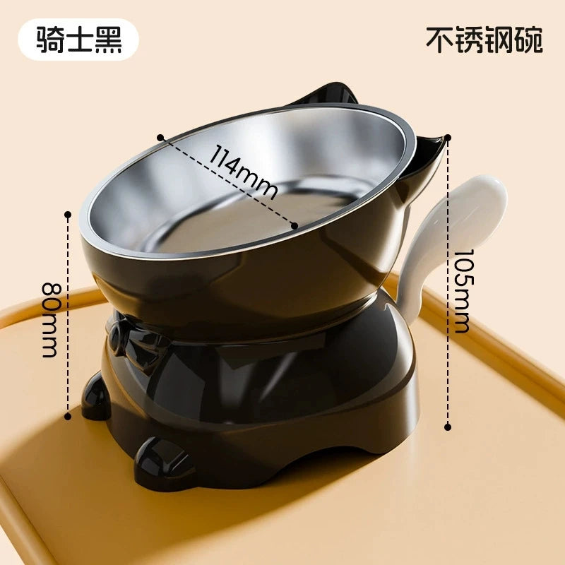 Elevated Cat & Dog Bowl – Anti-Spill Stainless Steel Pet Bowl