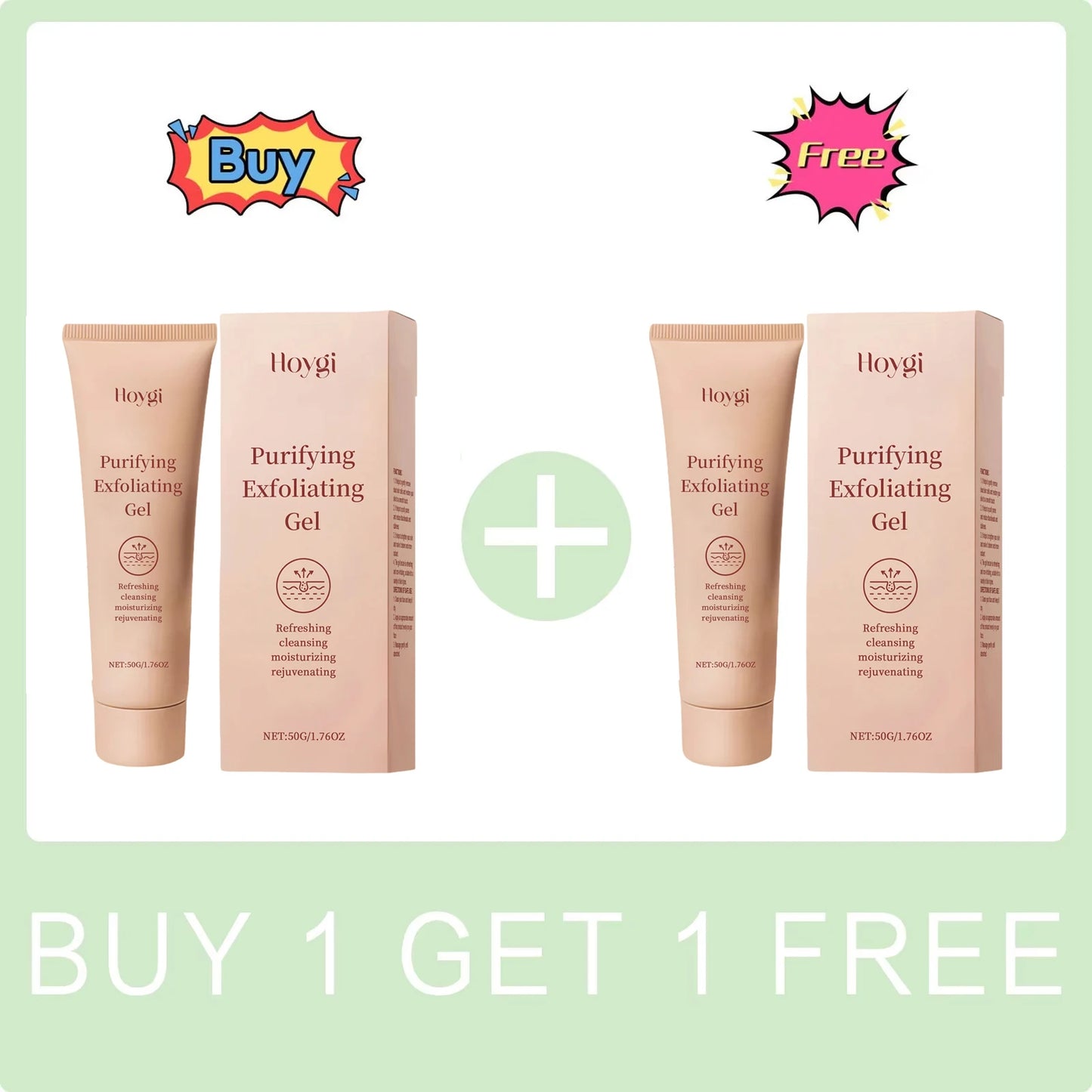 Purifying Exfoliating Gel Dead Skin Remover Oil Control Deep Cleansing Pores Shrinking Tender Face Brighten Nourish Skin Care Peaceful Pleasures Health and Wellness Buy 1 Get 1 Free