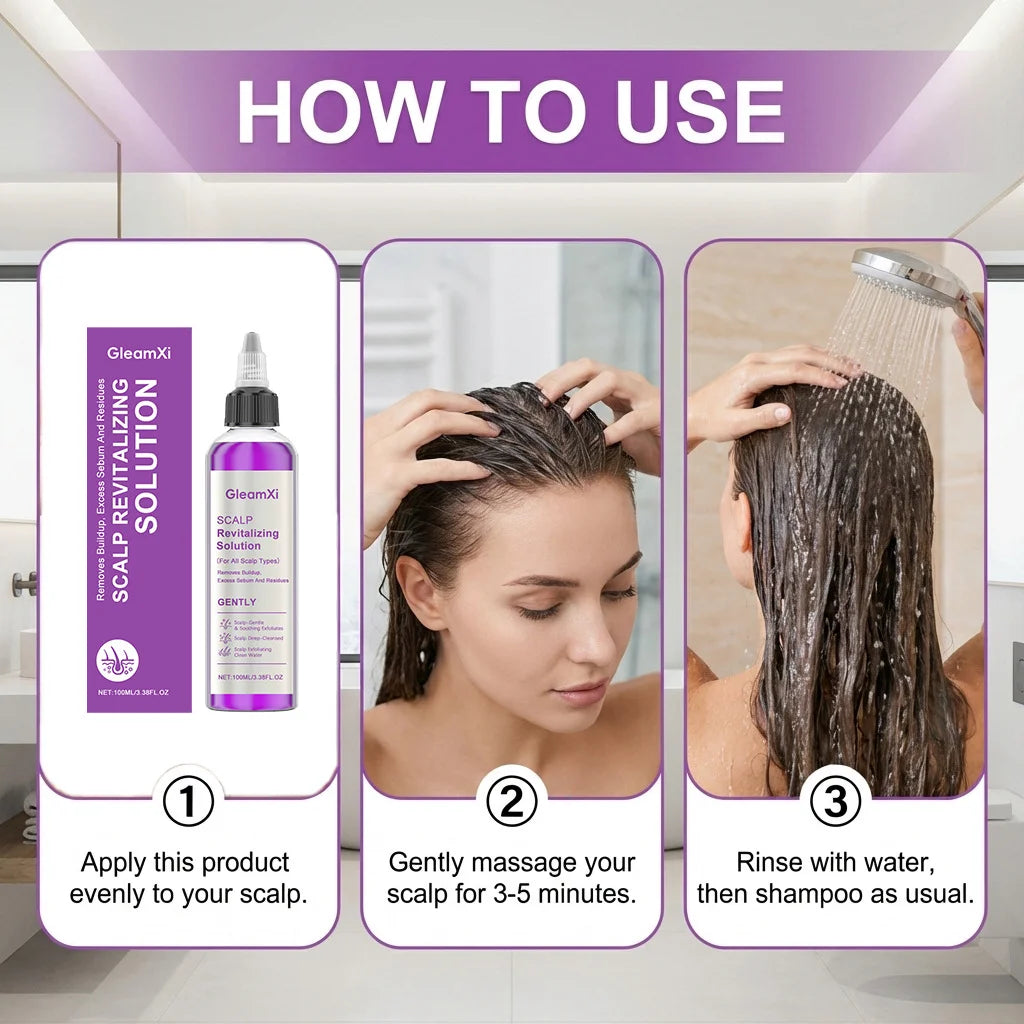 GleamXi Scalp Cleansing Shampoo – Dandruff & Oil Control