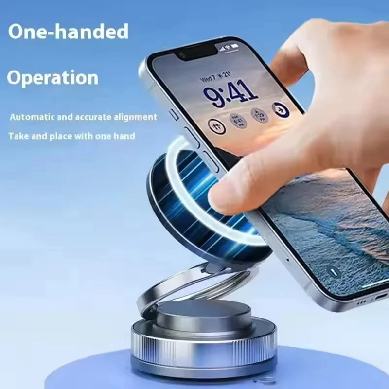 360° Rotating Magnetic Phone Holder, Foldable & Retractable, Universal Compatibility for iPhone 16/15/14/13/12 Peaceful Pleasures Health and Wellness