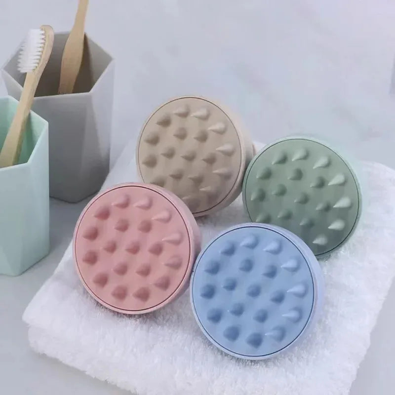 Silicone Scalp Massage Shampoo Brush – Hair & Body Scrubber