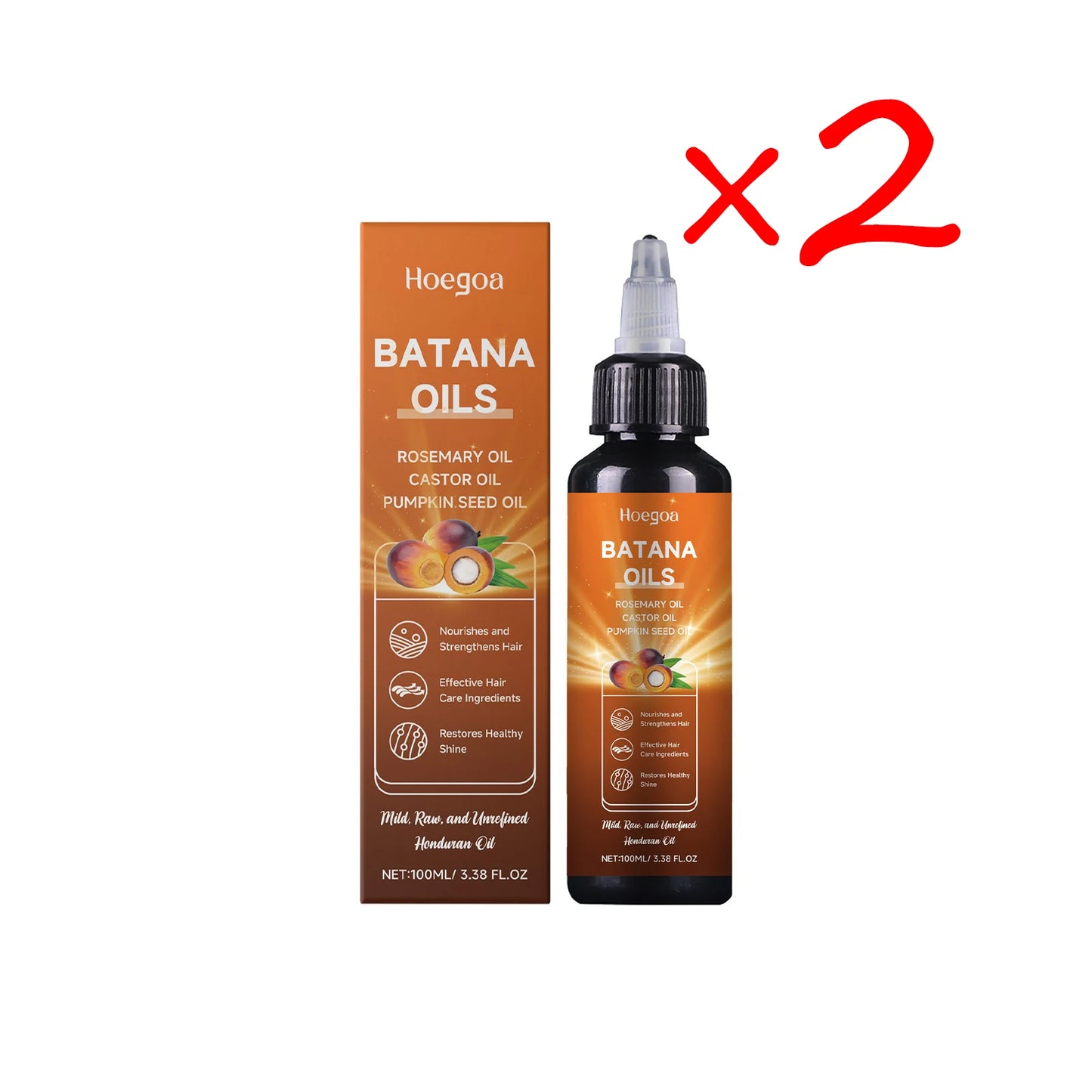Batana Rosemary Hair Growth Oil – Scalp Nourish & Repair 100ml Hair Growth Oil Peaceful Pleasures Health and Wellness 200ml boxed