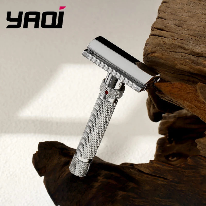 2026 Flash Sale Yaqi Adjustable The Final Cut Chrome Color mens Professional Safety Razor Peaceful Pleasures Health and Wellness