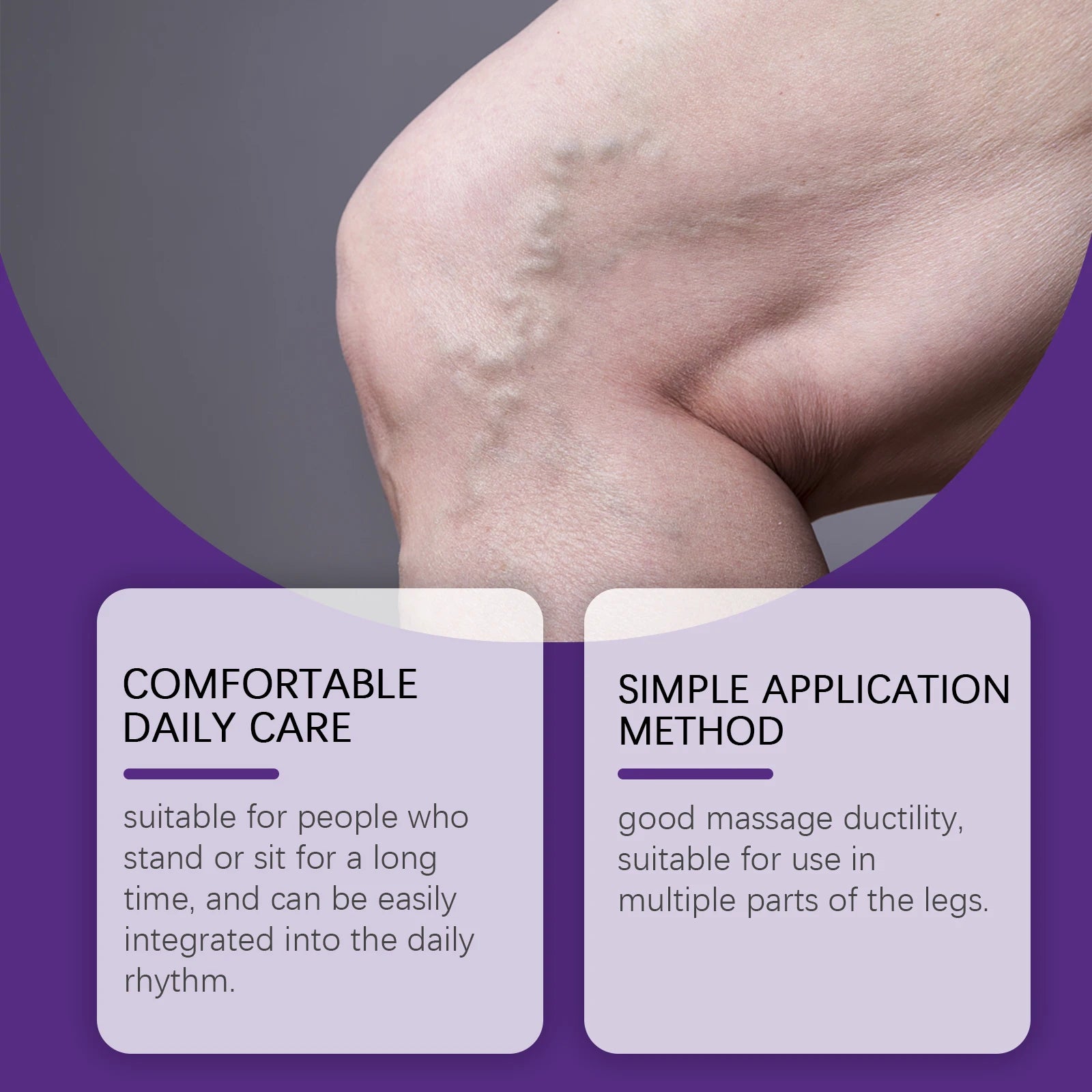 Varicose Vein Treatment Cream Relieve Leg Fatigue Reduce Phlebitis Promote Circulations Blood Repair Barriers Body Care Cream Peaceful Pleasures Health and Wellness