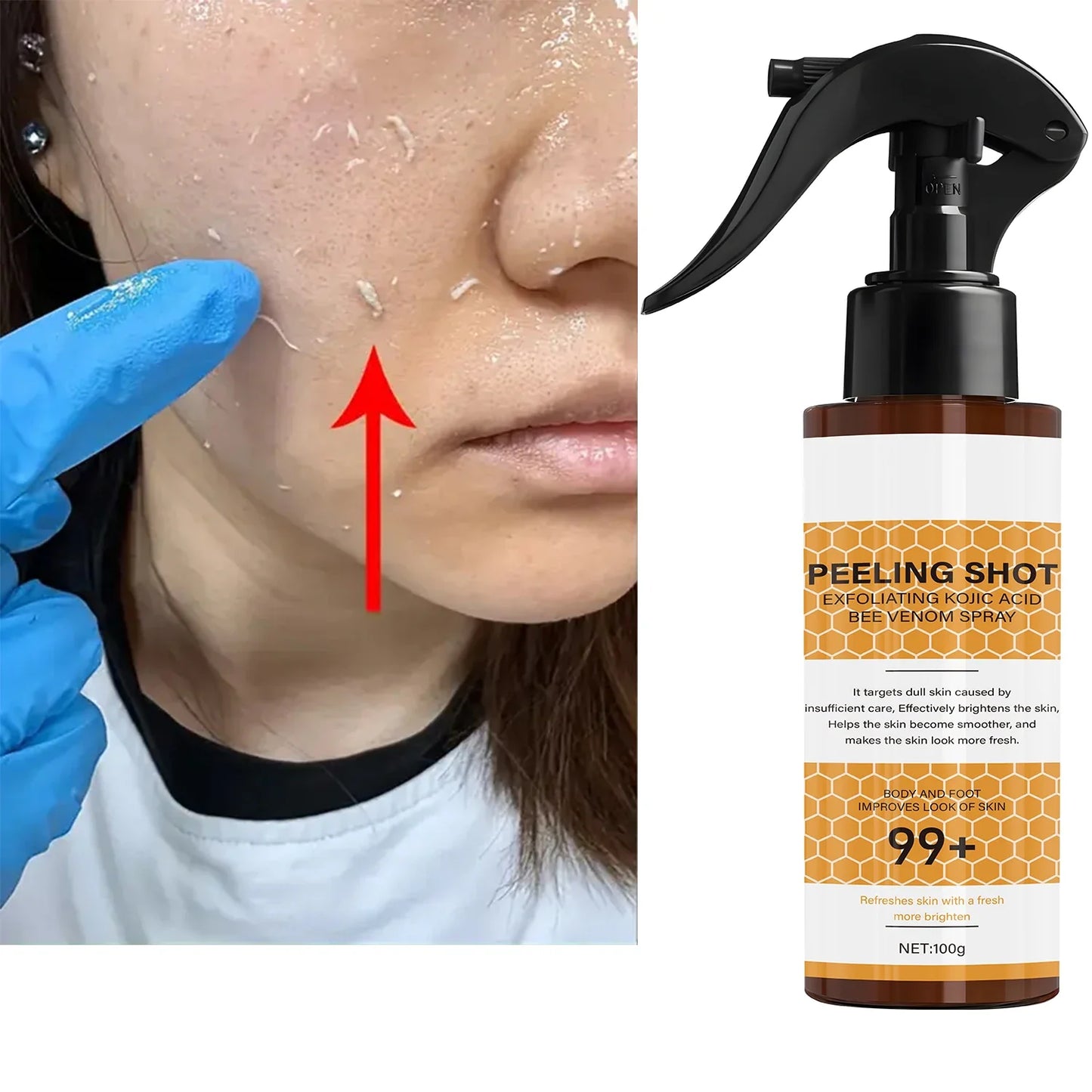 Retinol & Bee Venom Peeling Shot – Exfoliating Moisturizer 100g