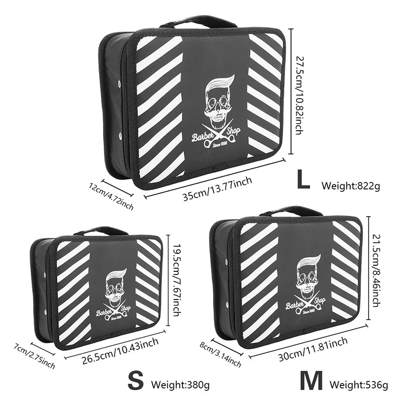 Barber Large Capacity Waterproof Storage Box Salon Beauty Hair Cutting Tools Case Salon Multifunctional Portable Suitcase Tools Peaceful Pleasures Health and Wellness