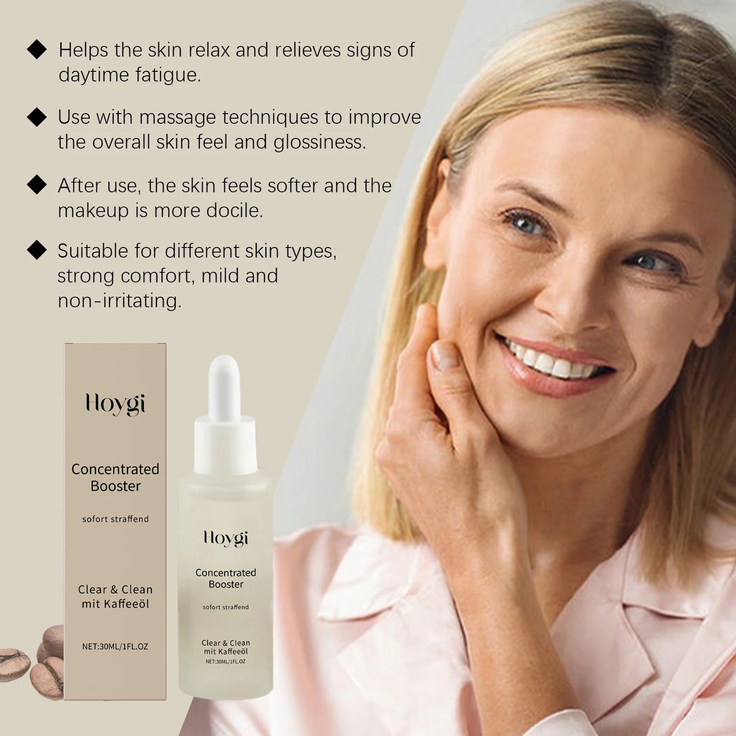 Brightening Hydrating Facial Serum with Coffee Seed Oil 30ml