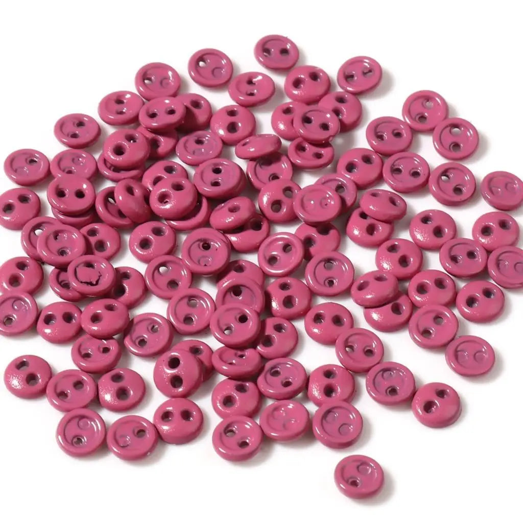 50pcs Mini Round Sewing Buttons 3/4/5mm – 2-Hole DIY Craft