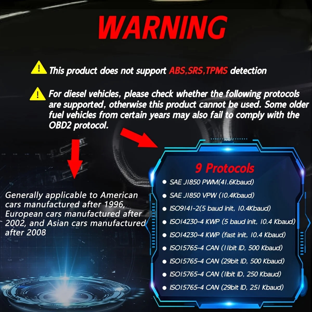 V519 OBD2 Scanner – Read & Clear Fault Codes + Battery Test Peaceful Pleasures Health and Wellness