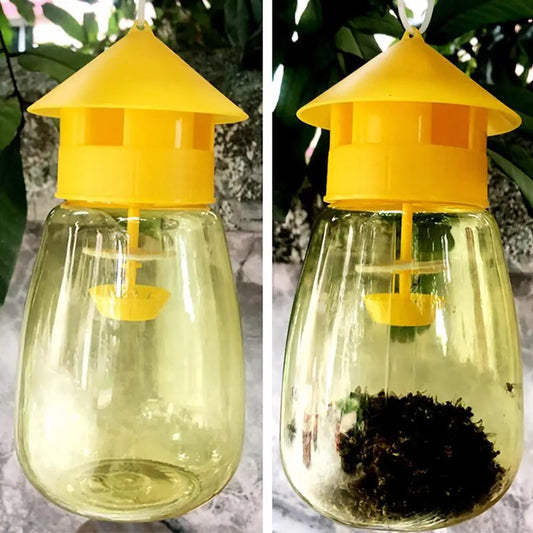 Outdoor Hanging Trap Fruit Fly Trap Killer Plastic Courtyard Garden Anti Fly Supplies Anti Fruit Catcher Pest Fly Trap Control Peaceful Pleasures Health and Wellness
