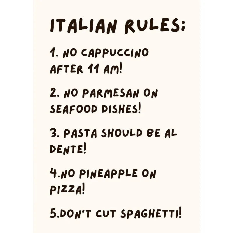 Retro Italian Kitchen Canvas Wall Art | Pasta & Lemon Poster Canvas Wall Art Peaceful Pleasures Health and Wellness 1 20x30cm Unframed