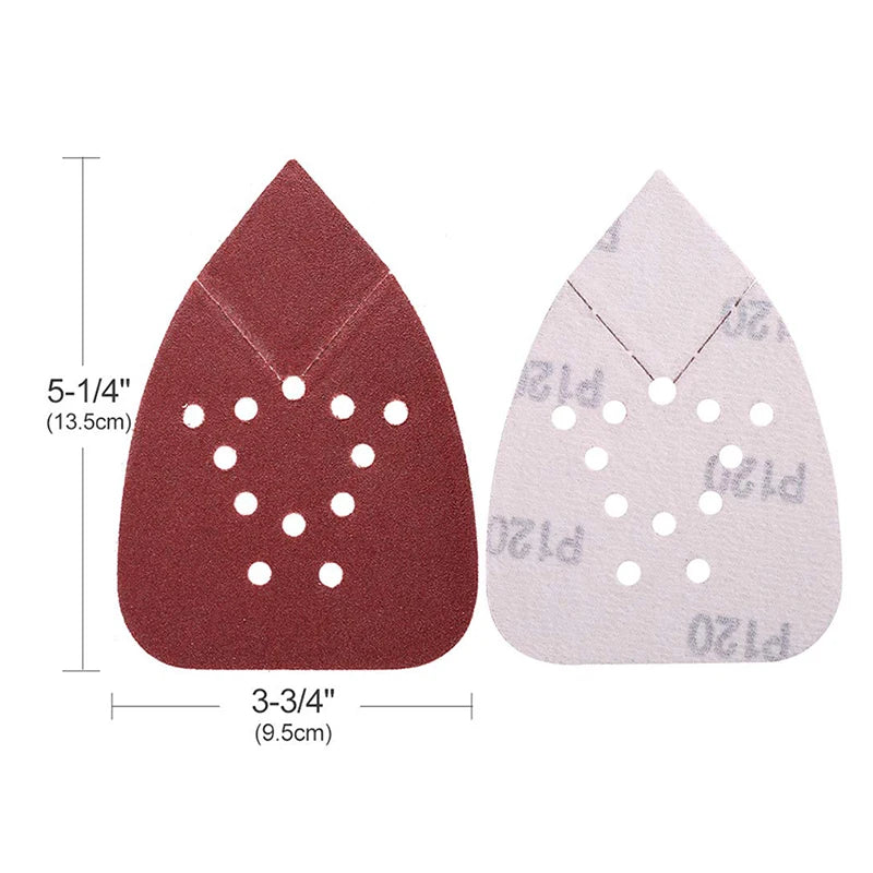 12 Holes Mouse 60-320 Grits Paper Detail Sanding Sander PSM