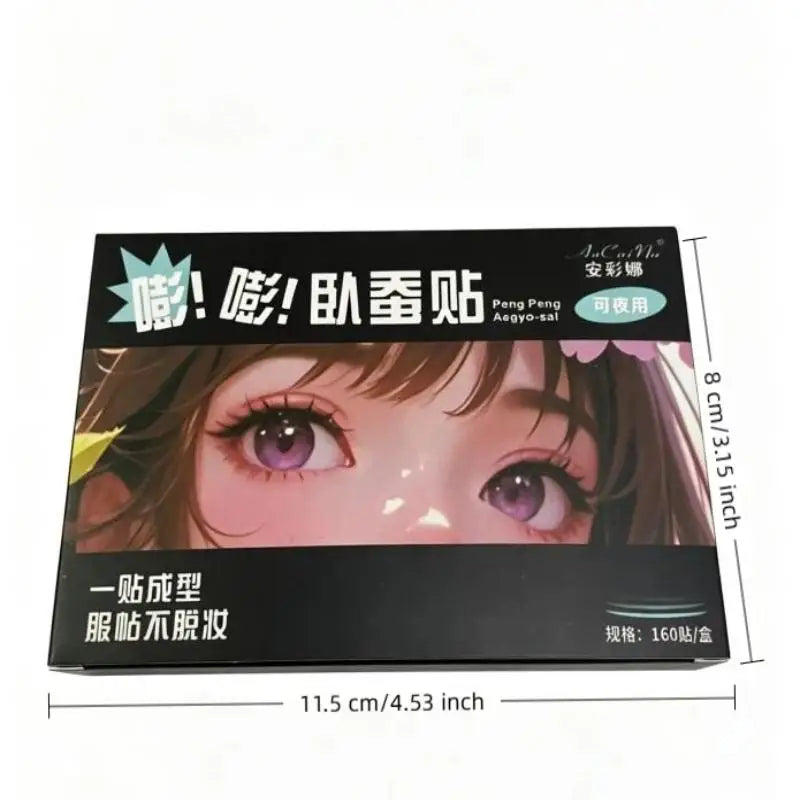 160 Pcs Under-Eye Fake Teardrop Patch Ultra Stay Beautiful Eyes Invisible Waterproof Eye Big Eyes Makeup Tools Beginner Friendly Peaceful Pleasures Health and Wellness