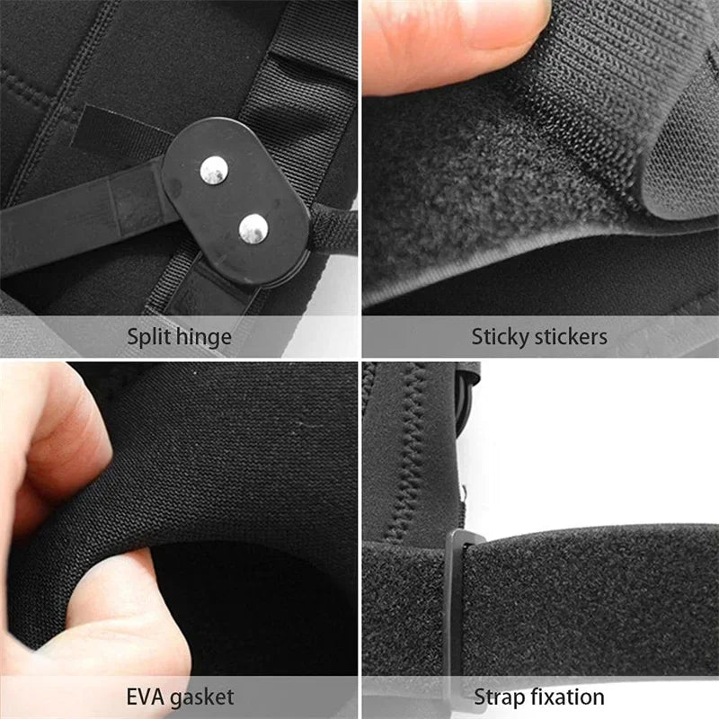 Hinged Knee Brace Support with Strap Side Patella Stabilizers for Protection Pain Relief for Arthritis,Meniscus Tear Peaceful Pleasures Health and Wellness