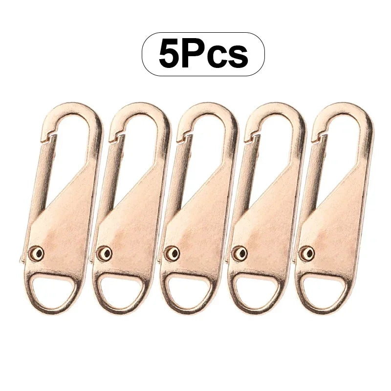 Universal Metal Zipper Sliders – 5pc DIY Repair Kit