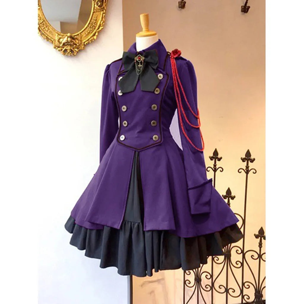 Women's Medieval Gothic Lolita Dress – Vintage Cosplay Costume