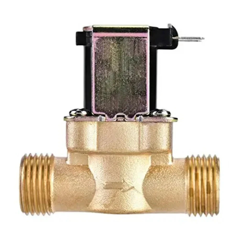Brass N/C Solenoid Valve 12V 24V 220V – G1/2" & G3/4" Water Flow
