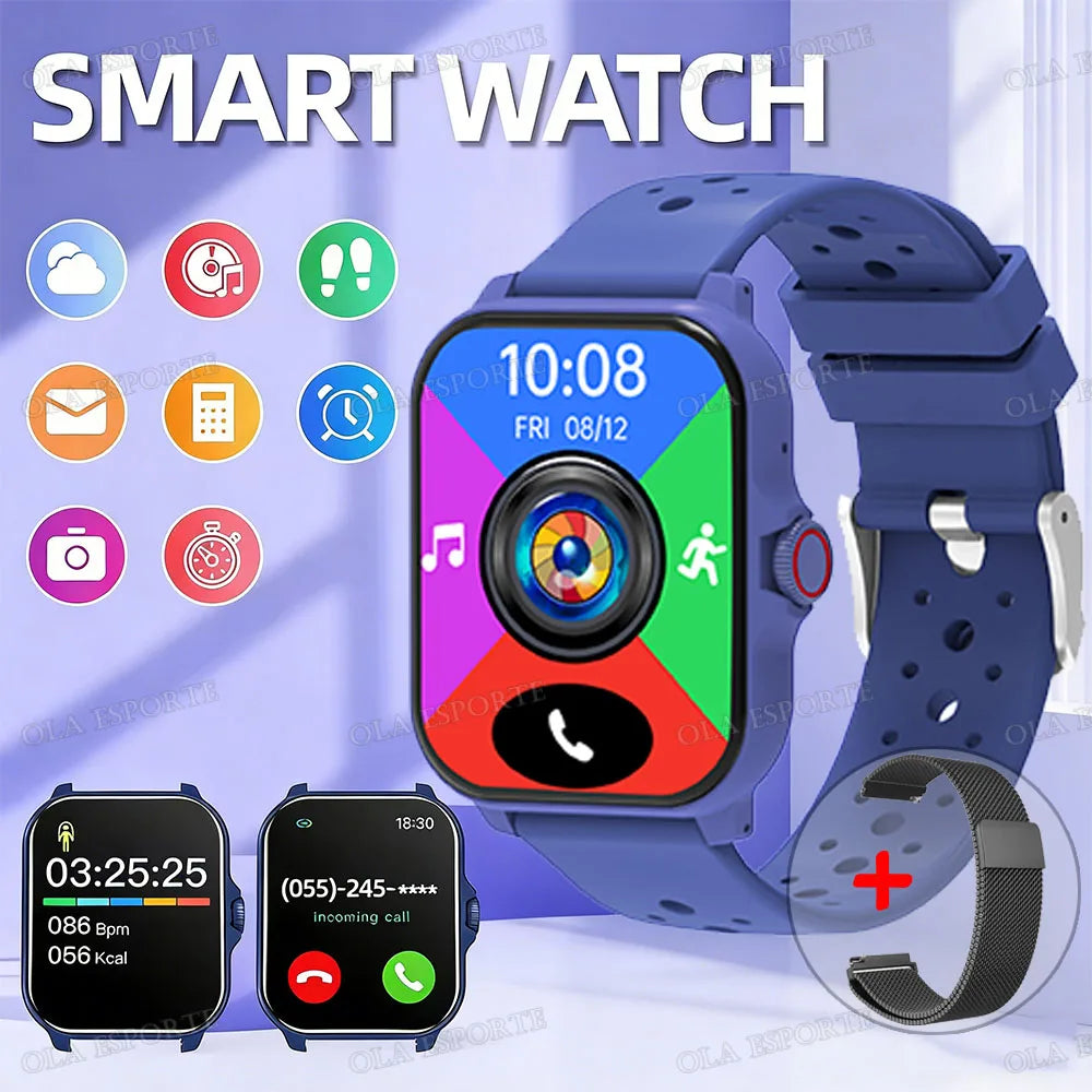 2026 NEW Smartwatch 1.83"HD Screen With Bluetooth Call Multi-Sports Modes IP68Waterproof Watch for Women Men Gift Choice Best Peaceful Pleasures Health and Wellness Bl20BkMilan