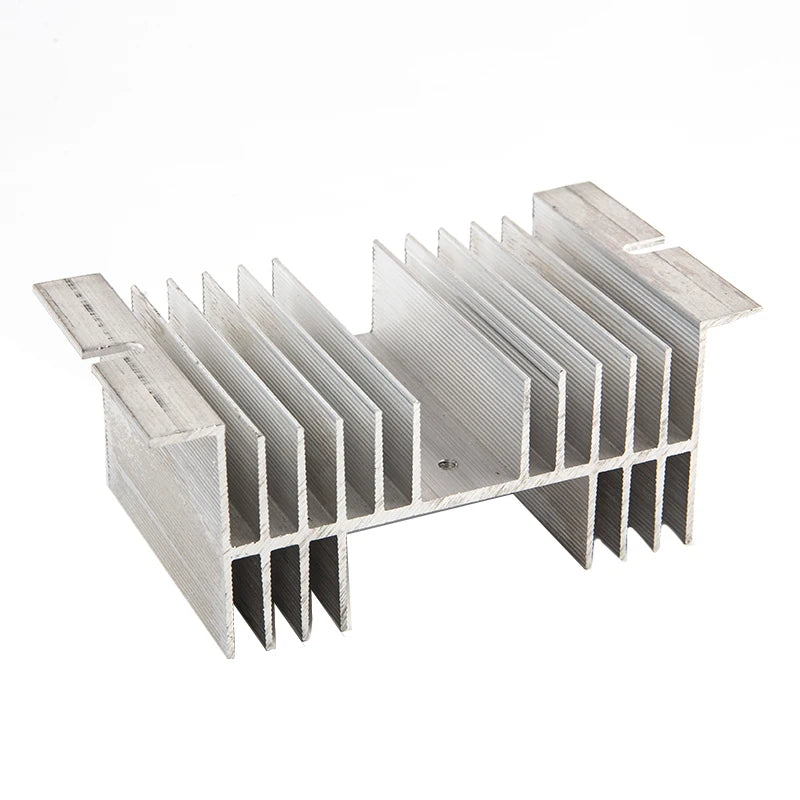 Aluminum Single Phase Solid State Relay SSR Heat Sink Base Radiator 50*125*70mm Peaceful Pleasures Health and Wellness