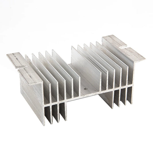 Aluminum Single Phase Solid State Relay SSR Heat Sink Base Radiator 50*125*70mm Peaceful Pleasures Health and Wellness