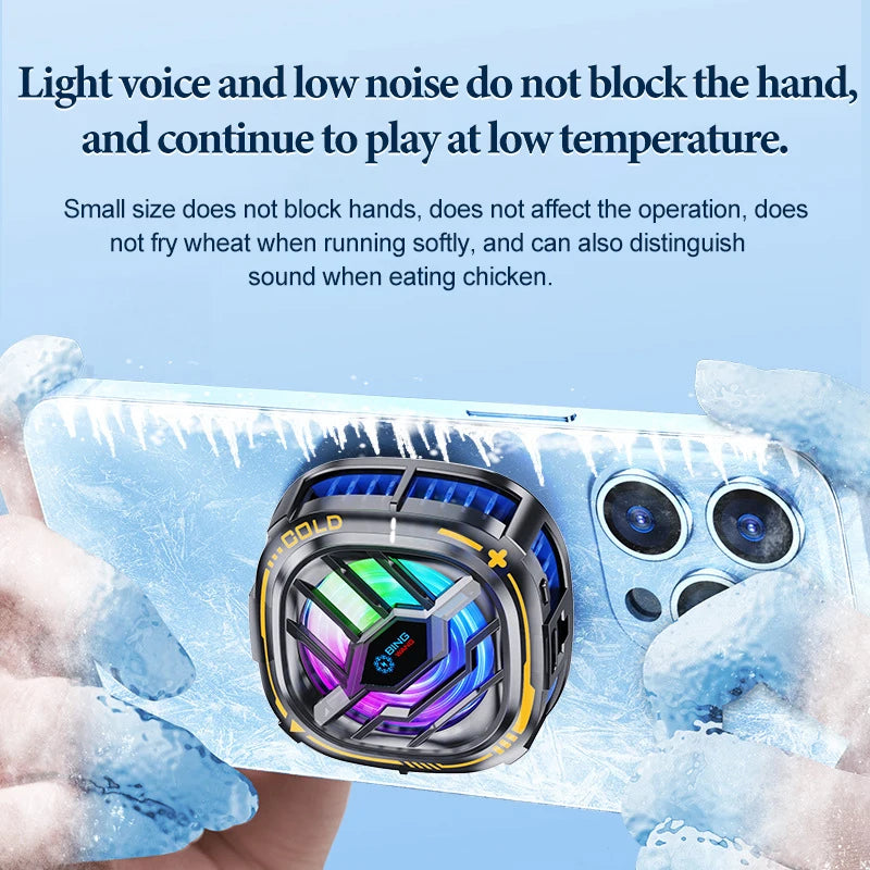 Fan Cooler For Phone Semiconductor Cooling Fan For Mobile Cooler Phone Gaming Portable Cooler Mobile Phone Cooler Fan Phone Clip Peaceful Pleasures Health and Wellness