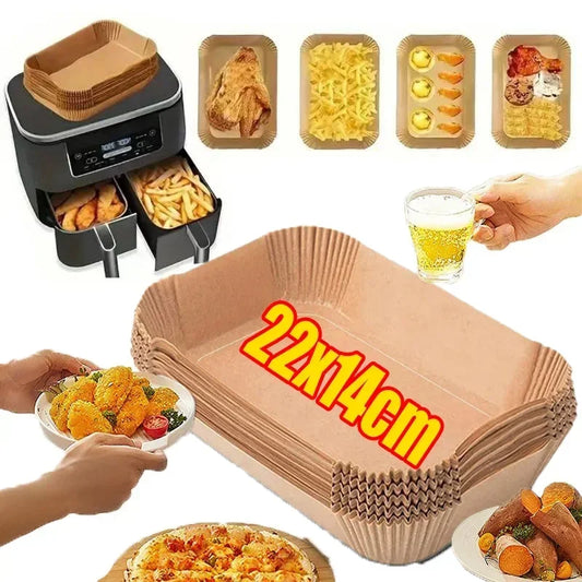 Disposable Air Fryer Parchment Liners – Non-Stick, 50/100 Pack Air Fryer Liner Oasis Select