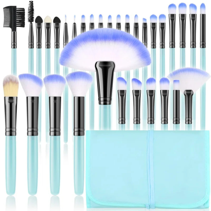 RUNTOIN 32-Piece Professional Makeup Brush Set – Face & Eye
