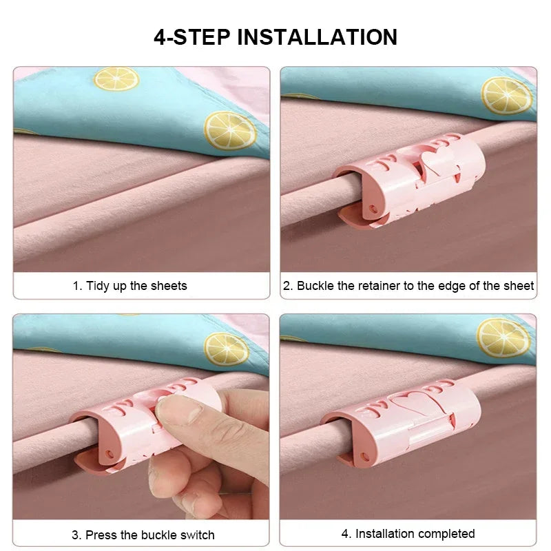 Heavy Duty Bed Sheet Clips – Non-Slip Quilt & Duvet Fasteners