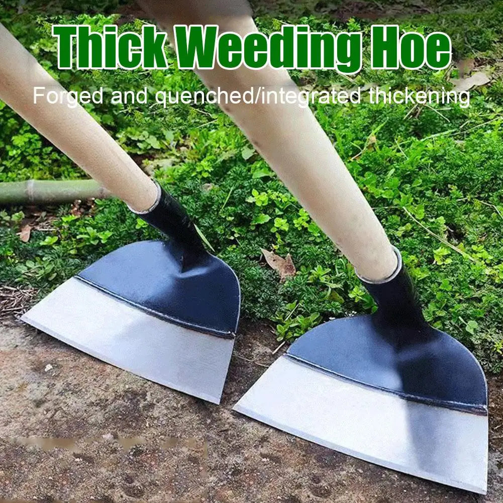 Heavy-Duty Manganese Steel Farm Hoe – Weeding & Tilling