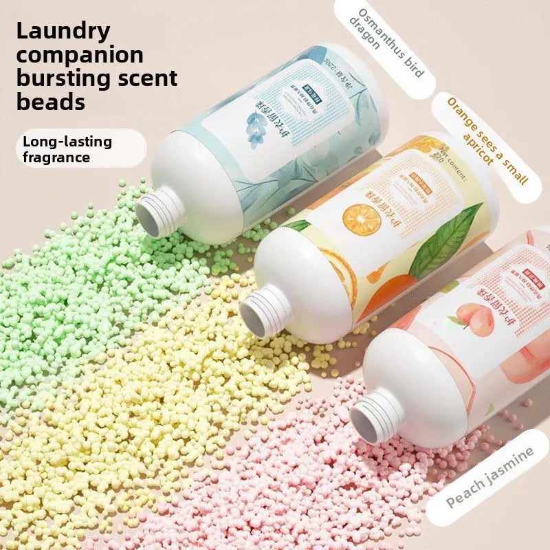 Fragrant Laundry Beads Long Lasting Scent Remove Odor Inhibit Bacteria Kill Mites Antistatic Soften Clothes Color Protection Peaceful Pleasures Health and Wellness