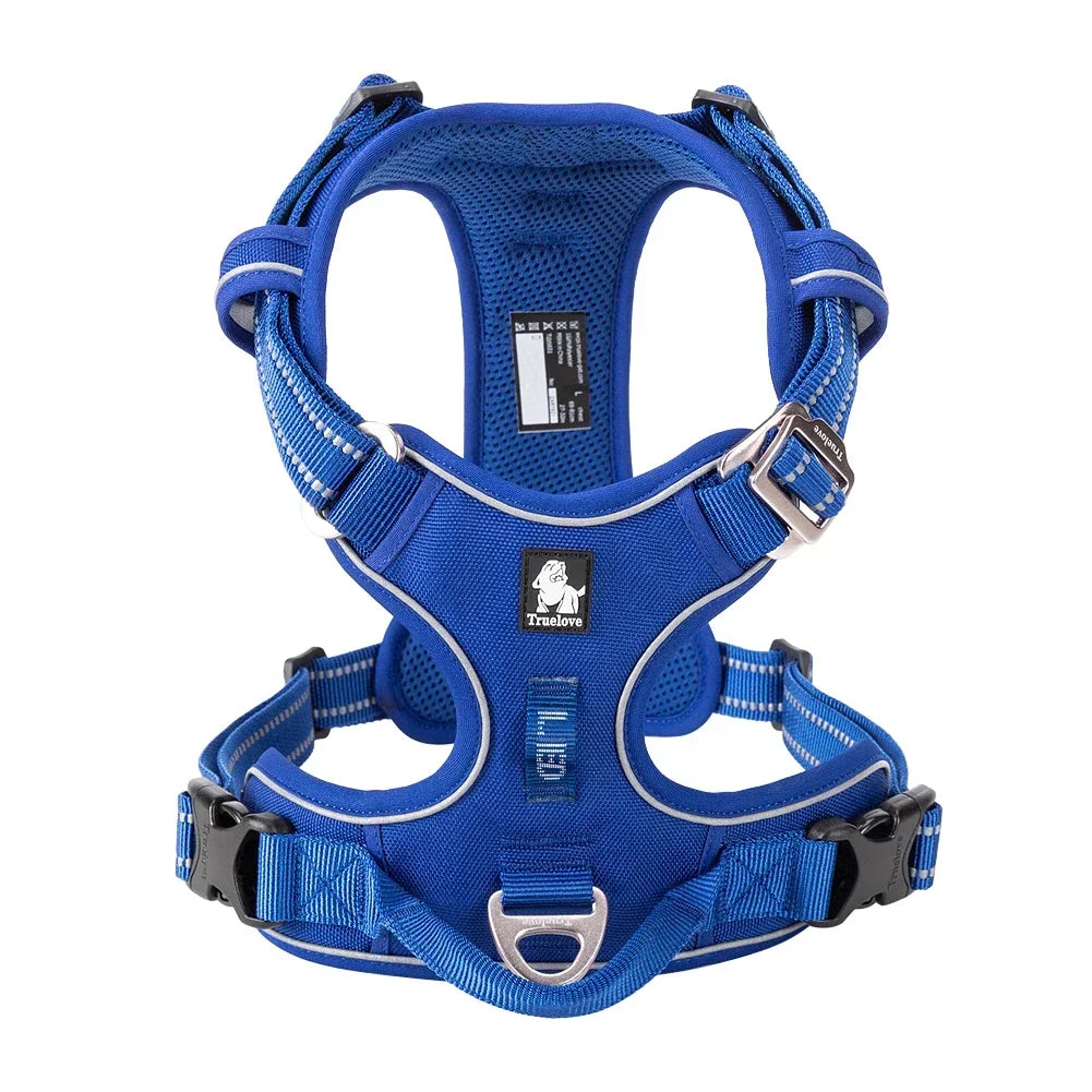 TRUE LOVE Pet Harness No Pull Nylon Reflective Dog Harness Adjustable Comfortable Control Step-in Brilliant Truelove TLH5654 Peaceful Pleasures Health and Wellness