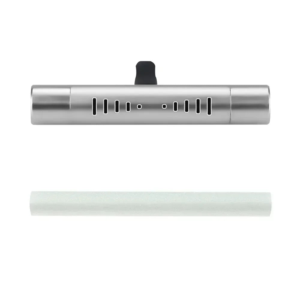 Car Fragrance Custom Vent Clip Cylindrical Essential Oil Car Diffuser Vent Clip with Refill Sticks for Auto Office Kitchen Peaceful Pleasures Health and Wellness With Unscented Stick 2