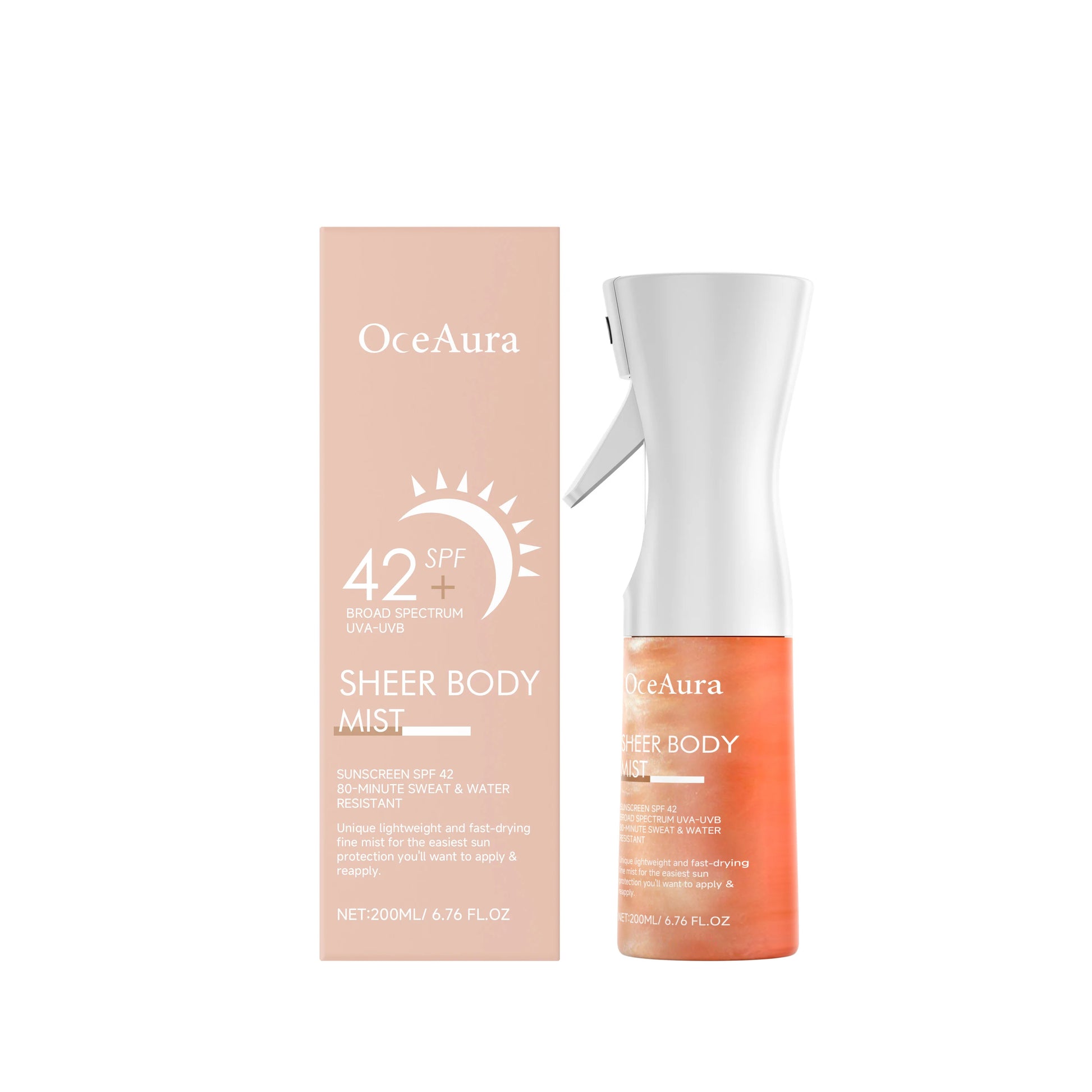 Refreshing Sunscreen Spray Body Sun Block Isolation Mist Long Lasting UV Protector Summer Outdoor Brightening Moisturizer Serum Peaceful Pleasures Health and Wellness A boxed