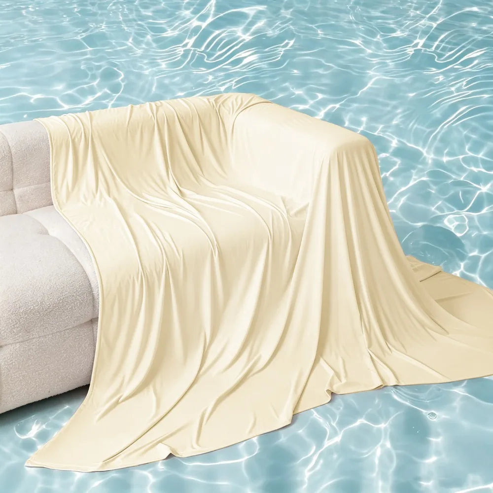Ultra Soft Cooling Throw Blanket – Lightweight Breathable Summer Quilt