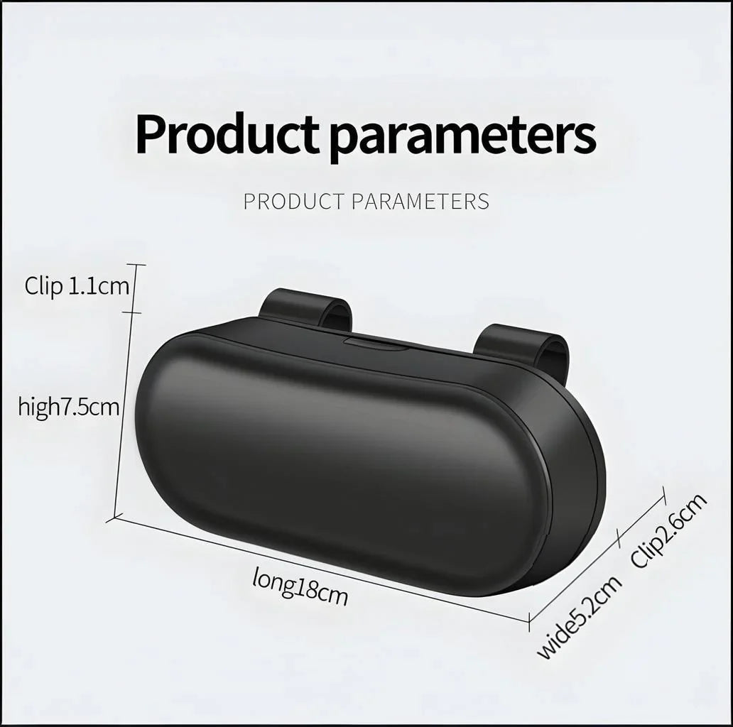 Car Sun Visor Glasses Holder – Clip-On Eyeglass Case