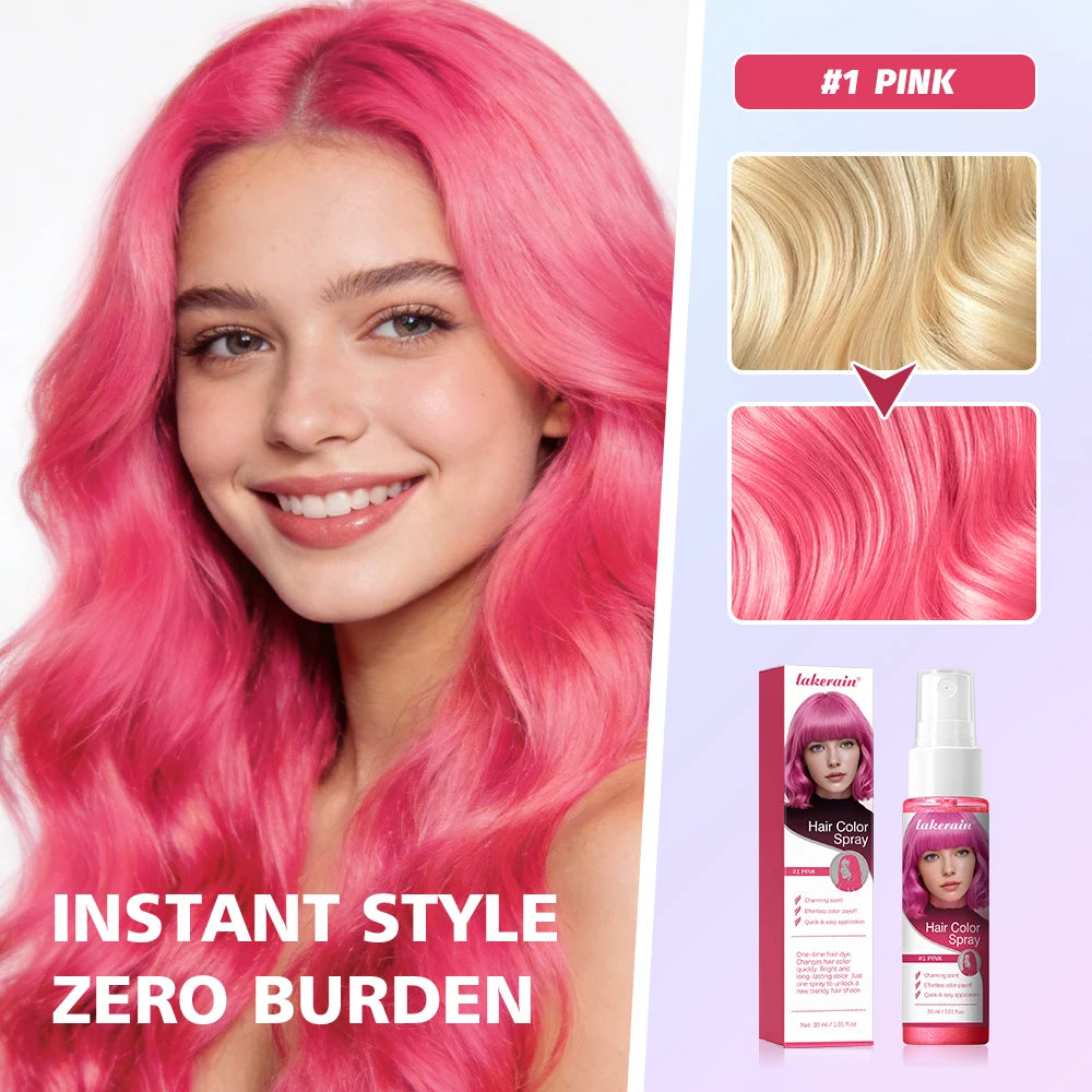 Washable Temporary Hair Color Spray One-Time Instant Hair Dye DIY Hair Chalk Multi Color Hair Styling Tool For Party Cosplay Sta Peaceful Pleasures Health and Wellness
