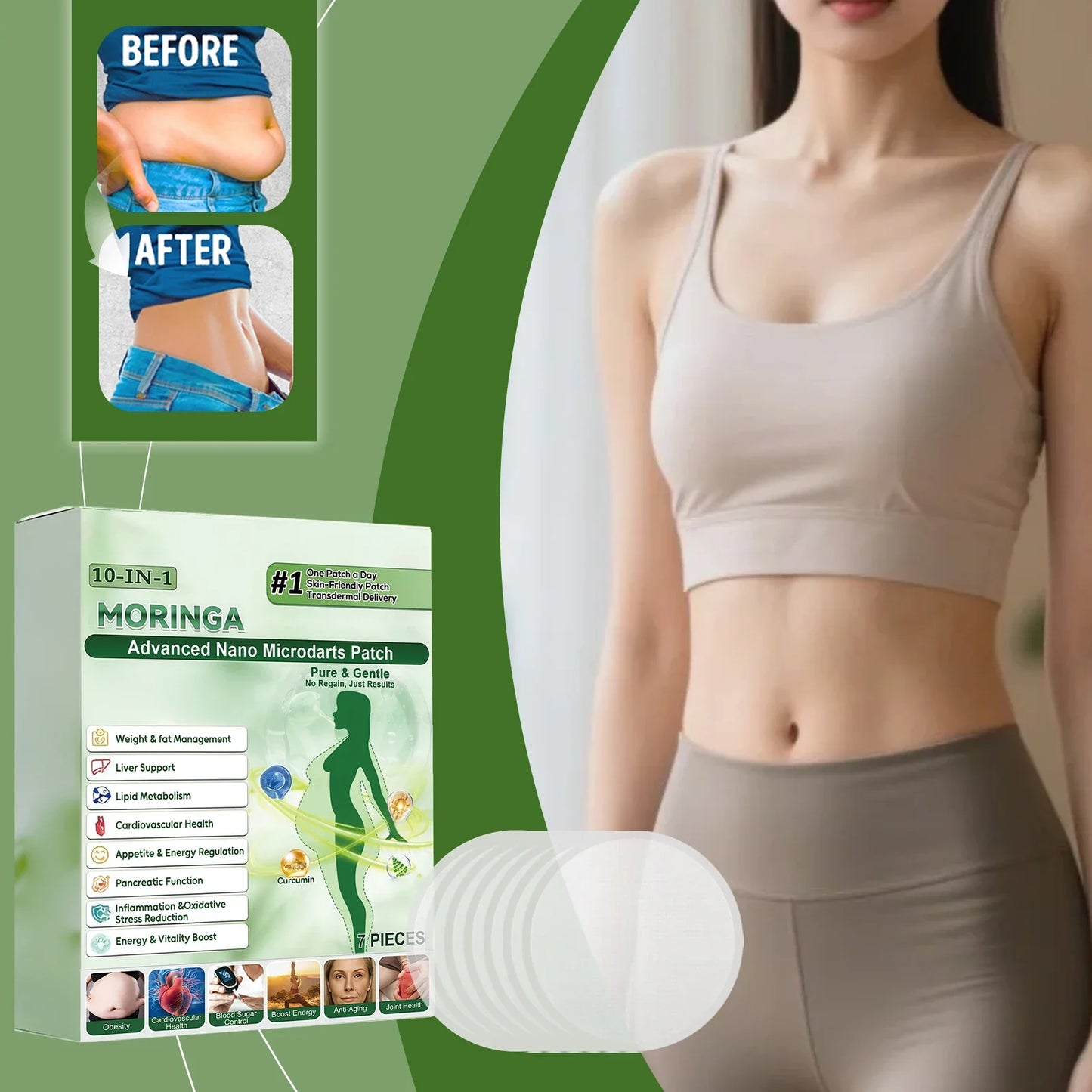 Moringa Microneedle 10-in-1 Body Patch – Daily Skin Care