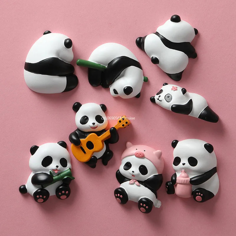 Creative Cartoon Panda Refrigerator Magnet Magnet Decorative Pendant Cute Magnetic Magnet Stickers Message Board Home Decor 자석 Peaceful Pleasures Health and Wellness