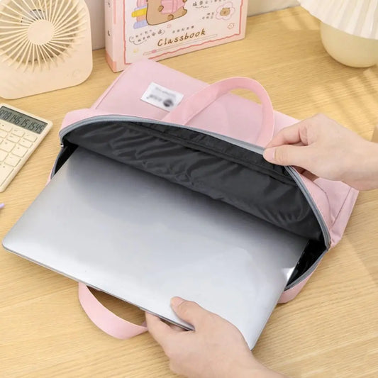 Large Capacity Document Storage Bag Double Layer Waterproof Book Storage Bag Oxford Cloth with Handle A4 File Organizer Peaceful Pleasures Health and Wellness