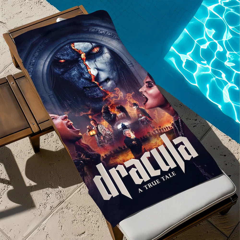 Dracula Horror Movie Quick-Dry Beach Towel | Pool & Travel Gift Quick-Dry Beach Towel Peaceful Pleasures Health and Wellness z5 STJ150x180CM