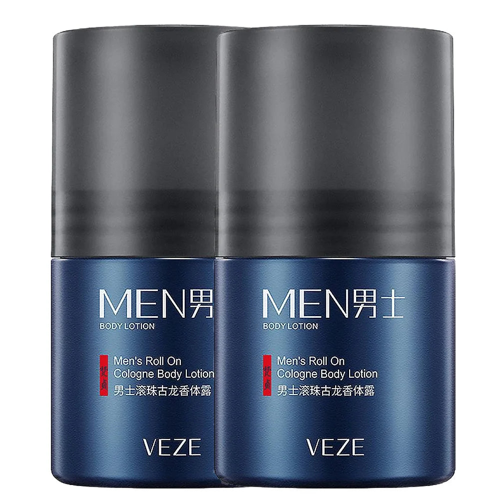 Men's Solid Perfume Balm Light Fresh Fragrance Portable Stick Travel Size For Travel&Outdoor Peaceful Pleasures Health and Wellness 50ml x2